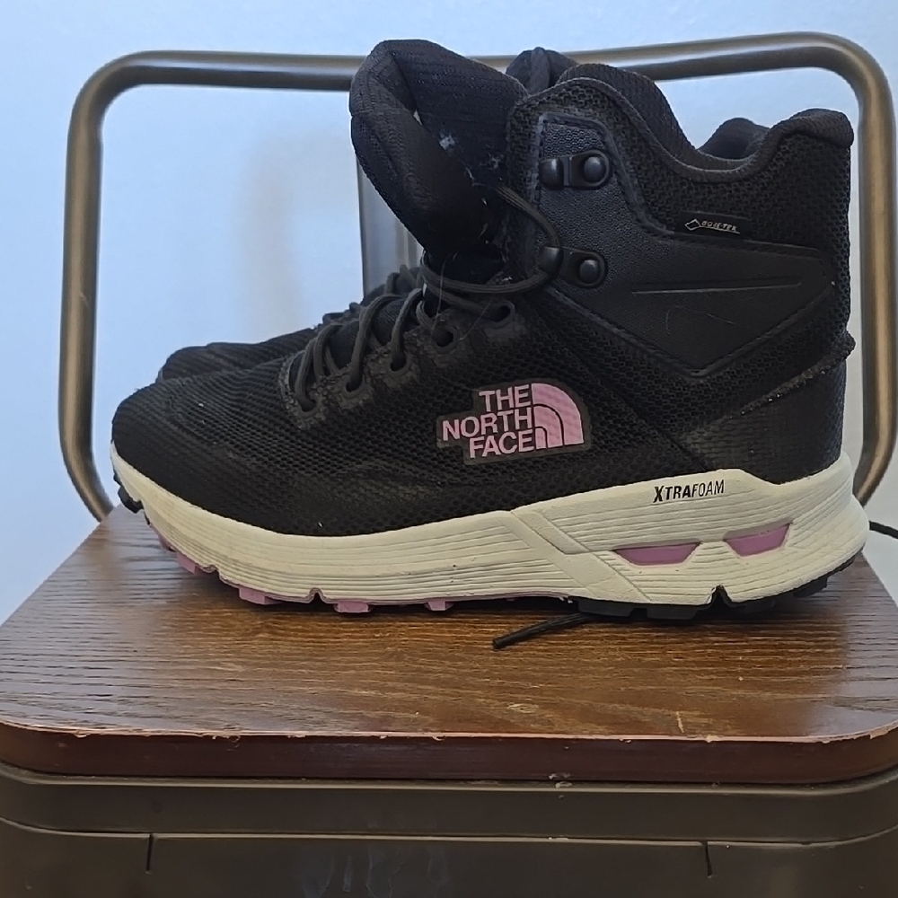 The North Face Black and Pink Hiking Boots